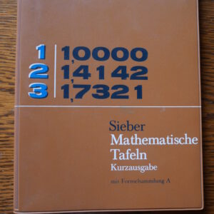 Mathematische Tafeln mit Formelsammlung A