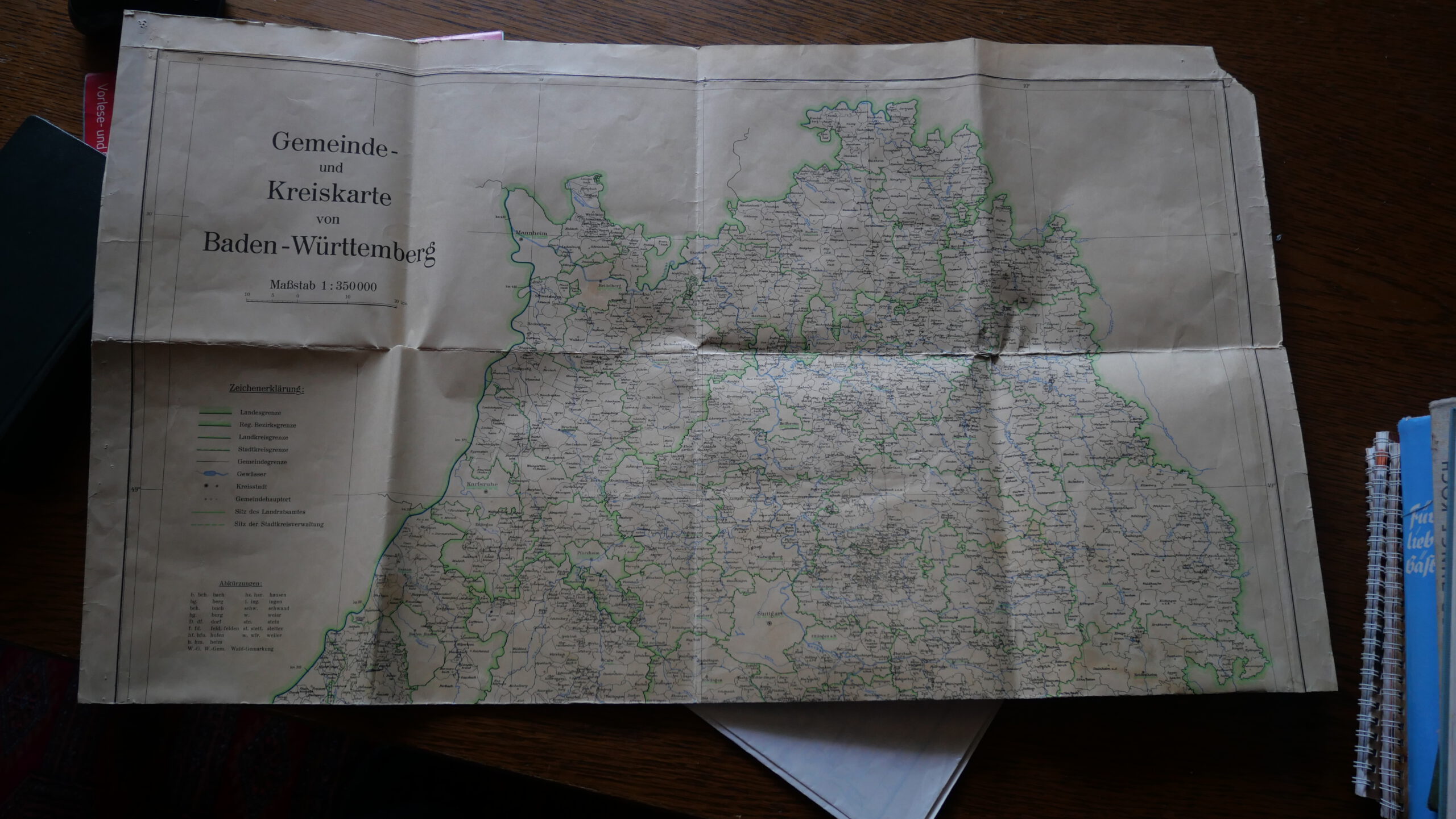 Gemeinde u. Kreiskarte BW