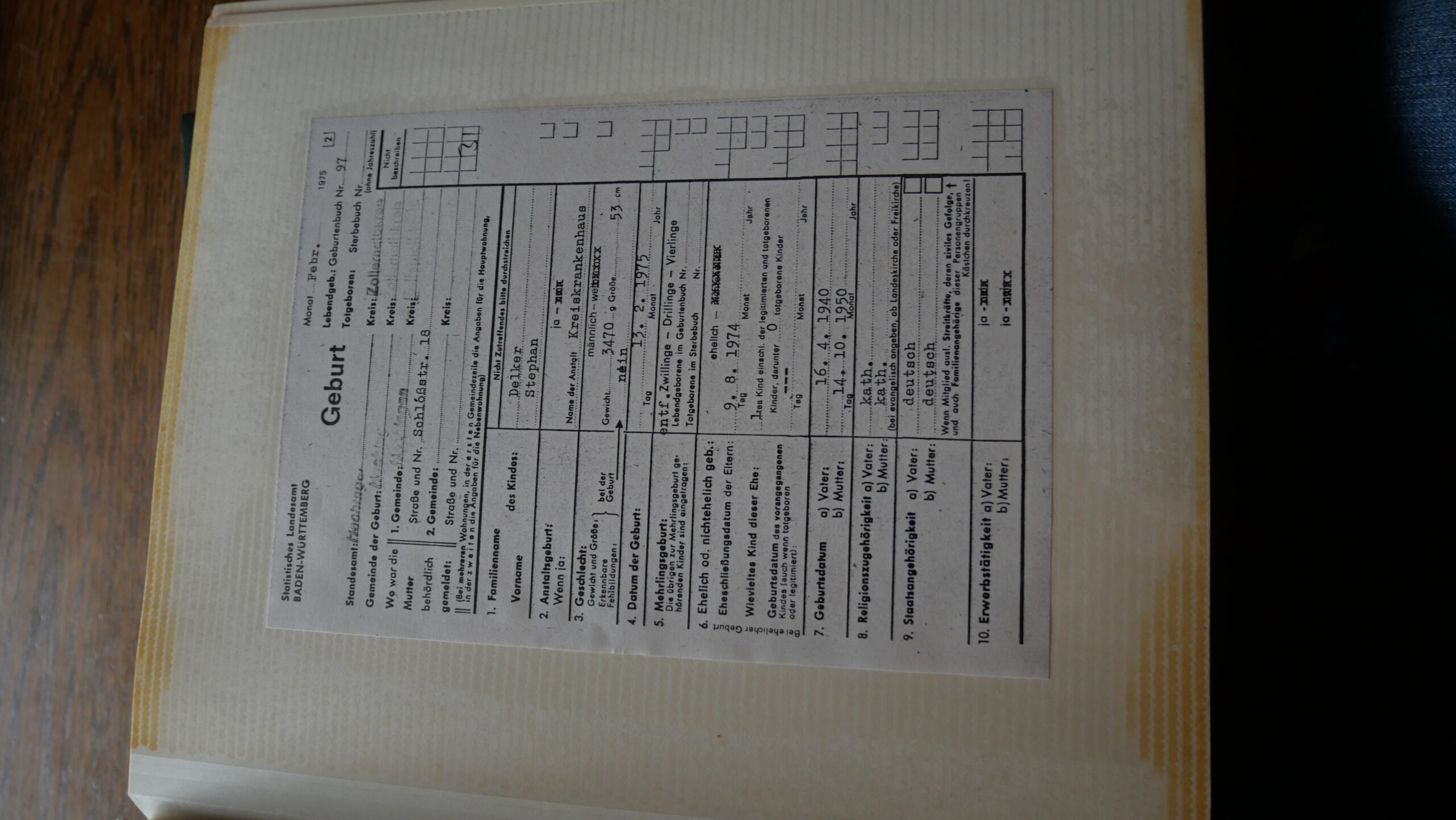 Fotoalbum Geburt Stephan – Bild 2