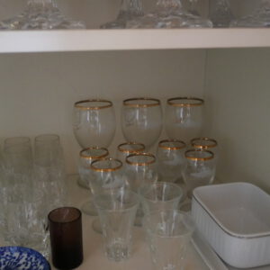 Gläser Goldrand - Set