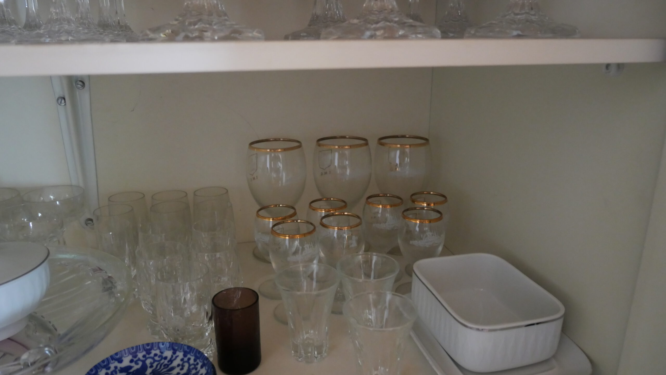 Gläser Goldrand - Set